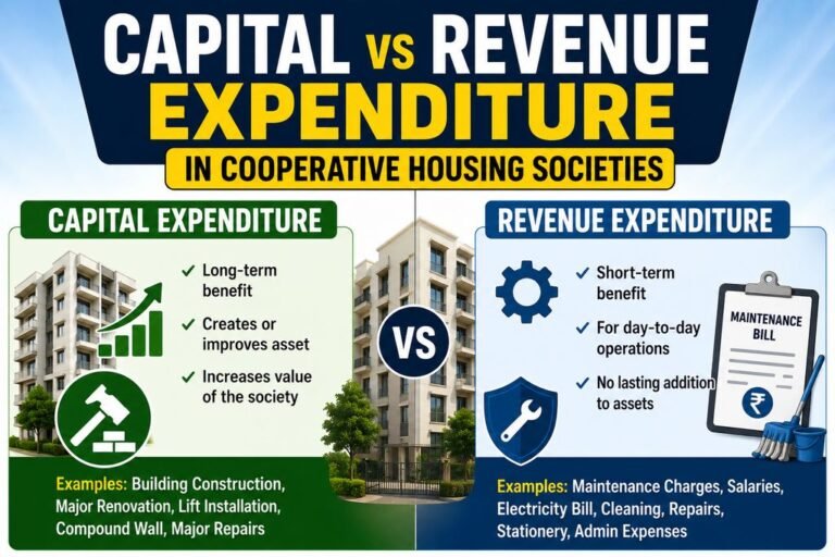 Capital vs Revenue Expenditure in Cooperative Housing Societies