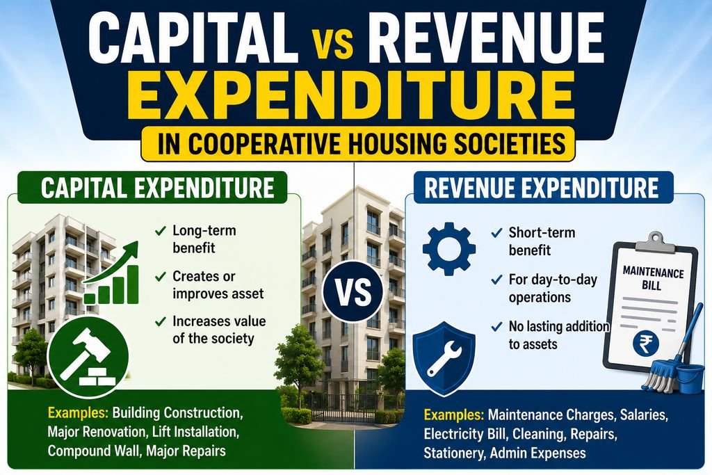 Capital vs Revenue Expenditure in Cooperative Housing Societies