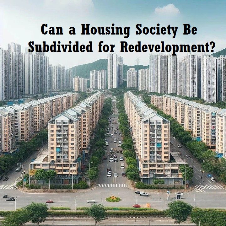 Can a Housing Society Be Subdivided for Redevelopment