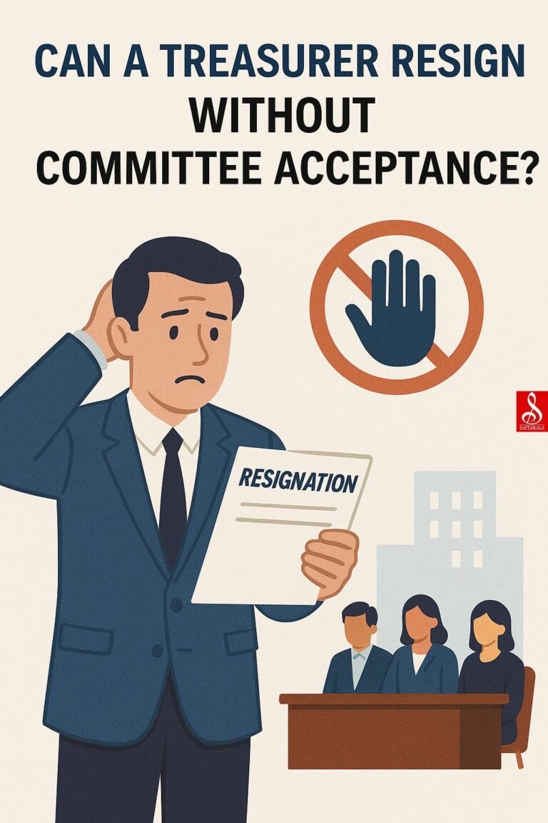 Can a Treasurer Resign Without Committee Acceptance?