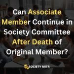 Can Associate Member Continue in Society Committee After Death of Original Member?