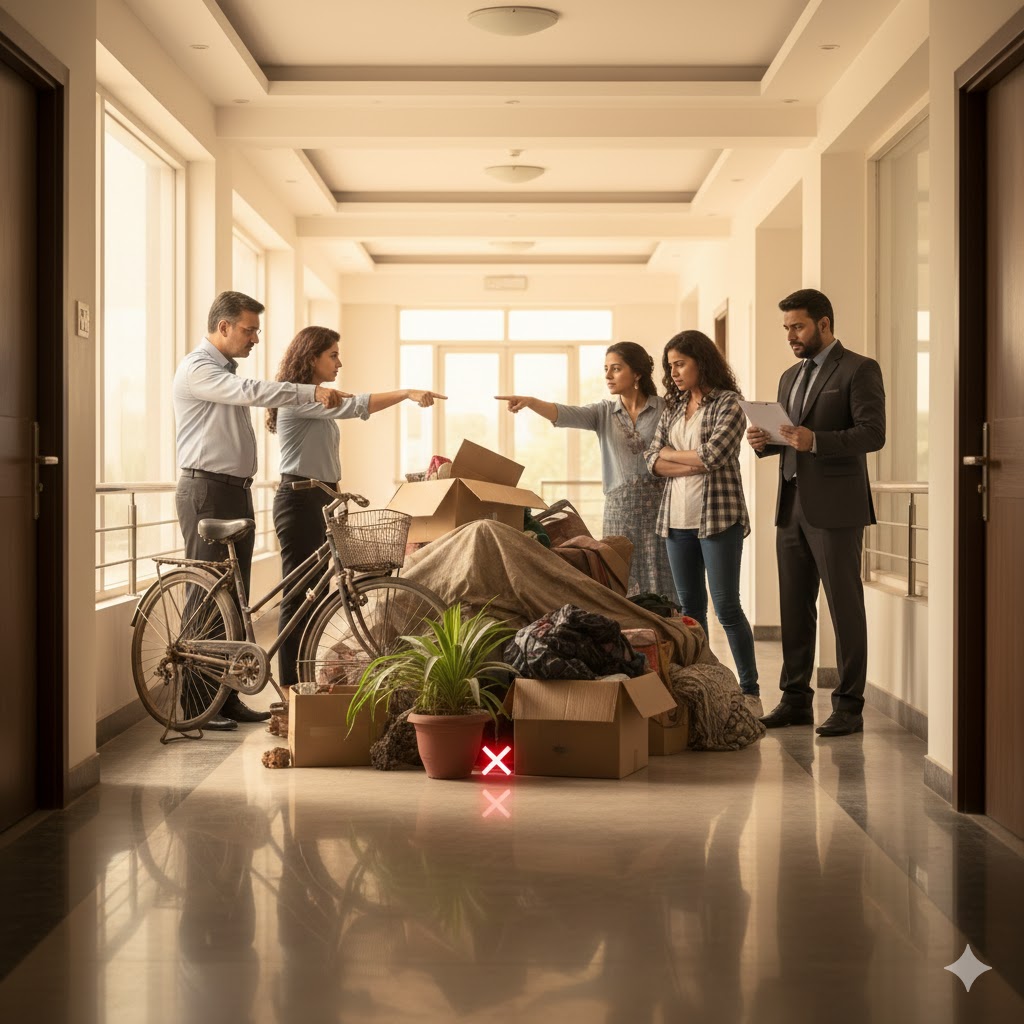 Can a Housing Society Take Action for Obstruction in Common Area