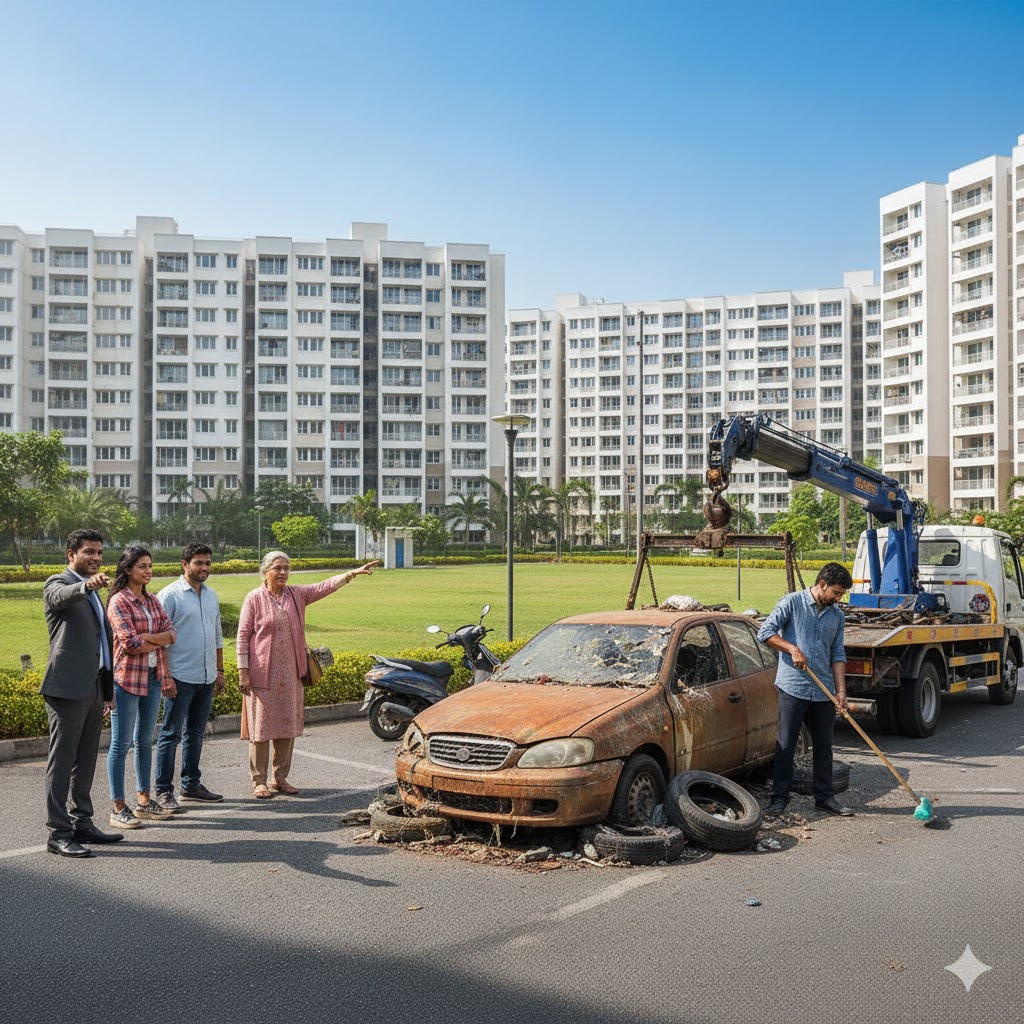 How Housing Societies Can Act Against Junk, Waste and Abandoned Vehicles
