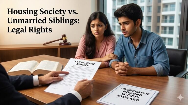 Can a Society Refuse Leave and License to an Unmarried Brother and Sister? Legal Position Explained