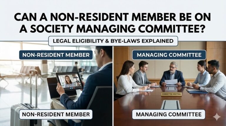 Can a Non-Resident Member Be on a Society Managing Committee