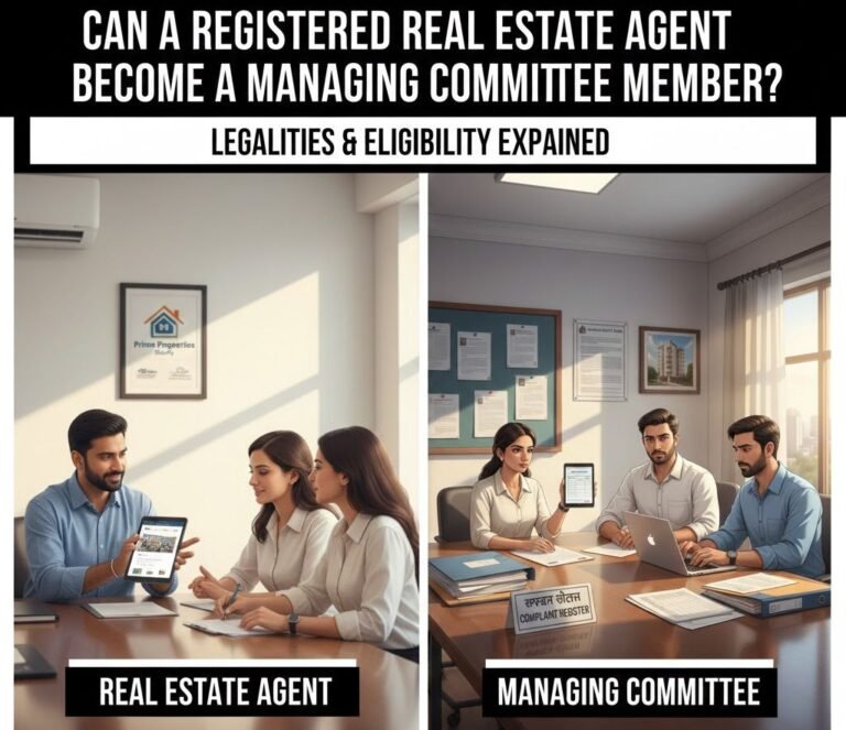 Can a Registered Real Estate Agent Become a Managing Committee Member