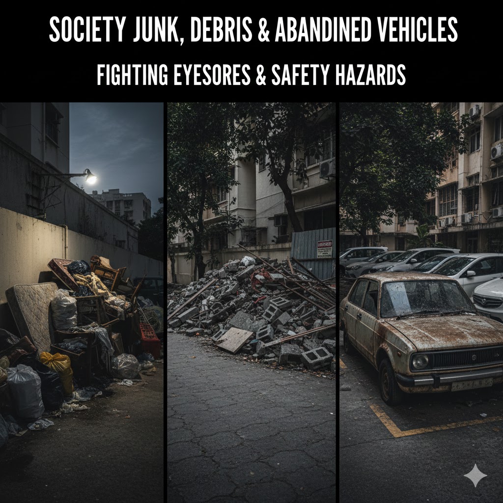 Junk, Construction Debris and Abandoned Vehicles in Society?