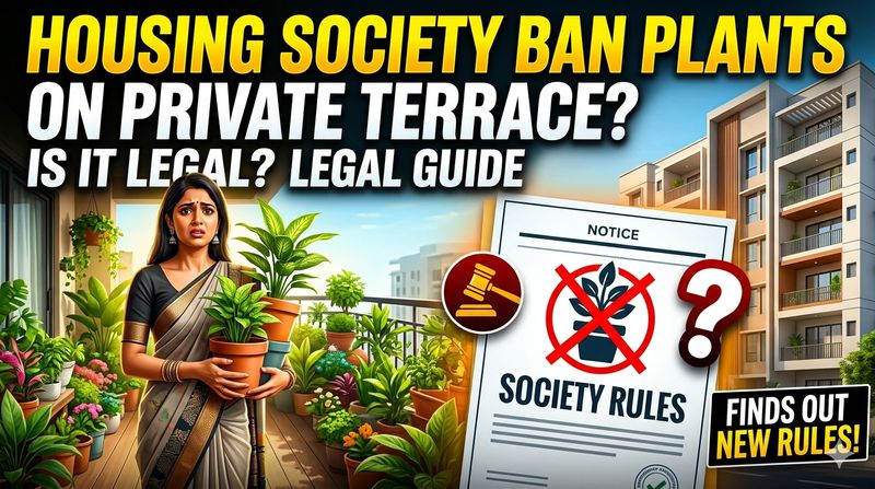 Can Housing Society Ban Plants on Private Terrace? Legal Guide