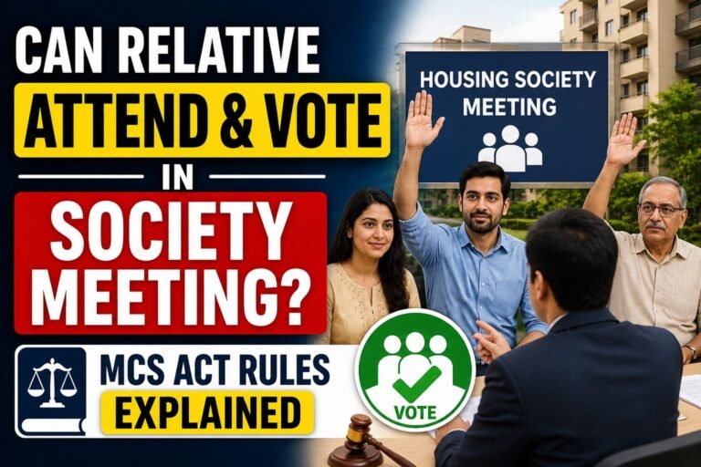 Can Relative Attend and Vote in Society Meeting