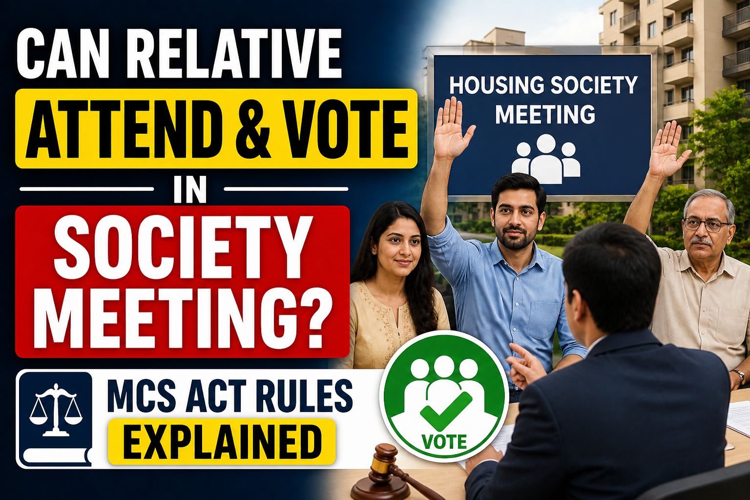 Can Relative Attend and Vote in Society Meeting