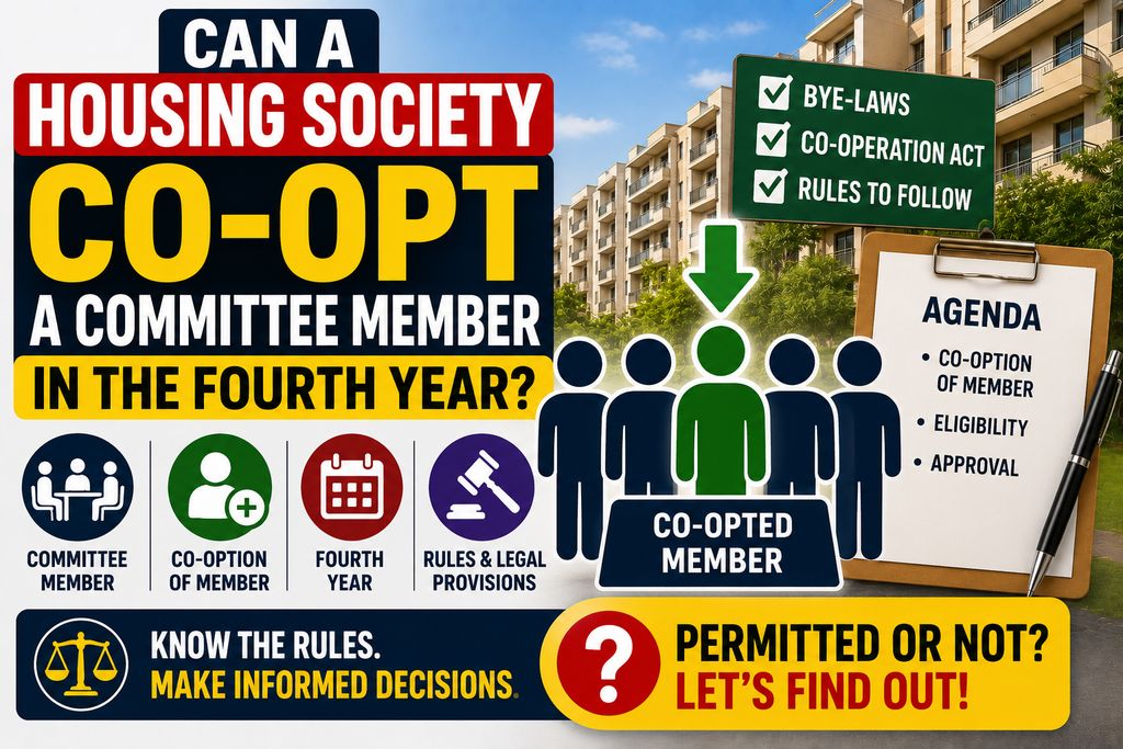 Can a Housing Society Co-Opt a Committee Member in the Fourth Year?