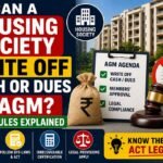 Can a Housing Society Write Off Cash or Dues in AGM