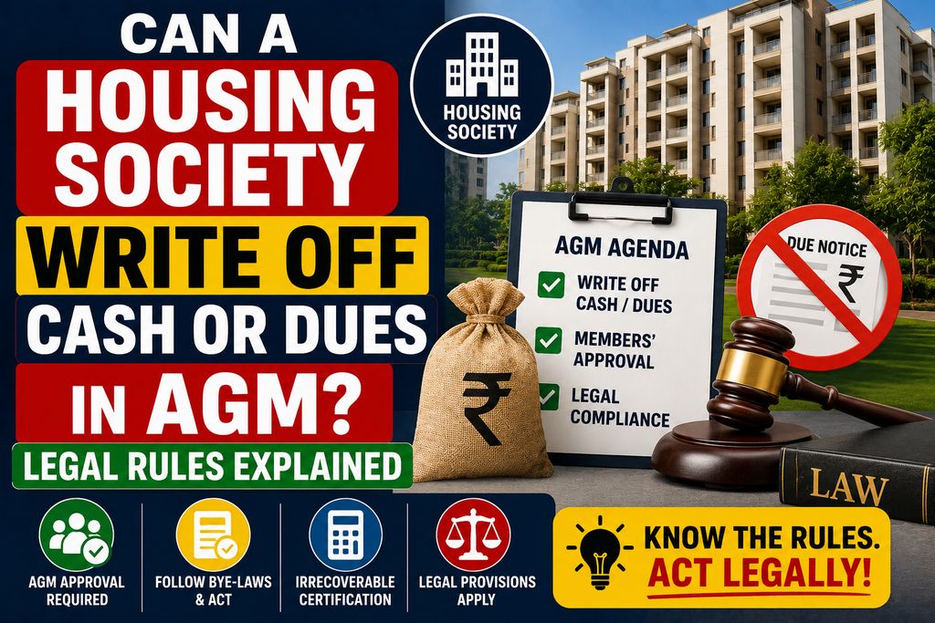 Can a Housing Society Write Off Cash or Dues in AGM