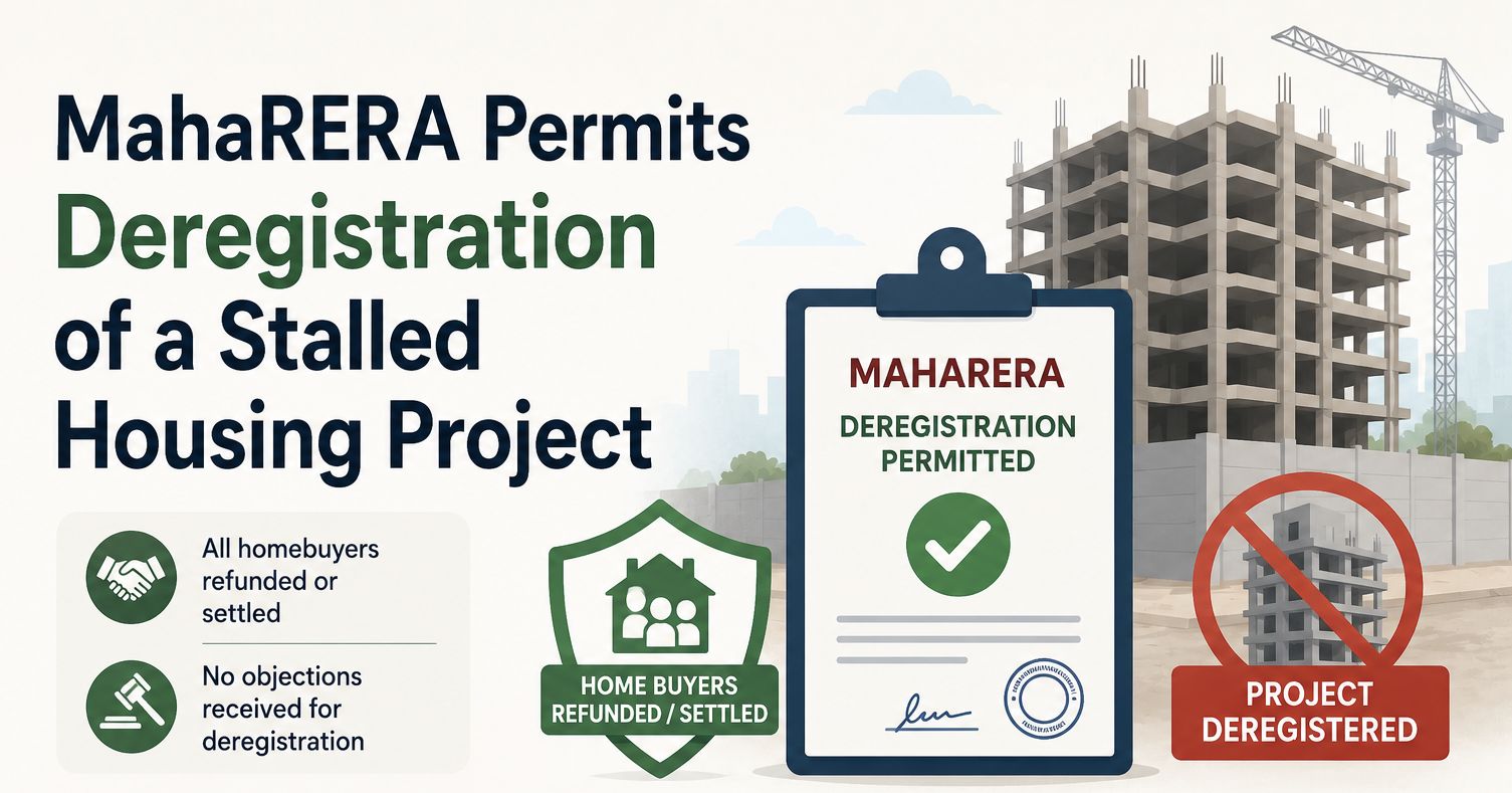 Deregistration of Stalled Housing Project