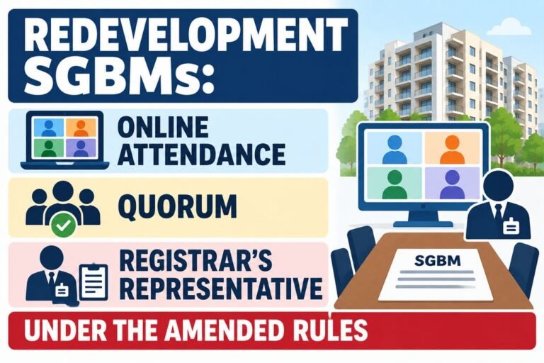 Redevelopment SGBMs: Online Attendance, Quorum and Registrar’s Representative Under the Amended Rules