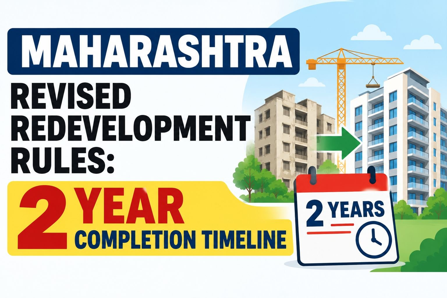 Maharashtra Revised Redevelopment Rules: 2-Year Completion Timeline